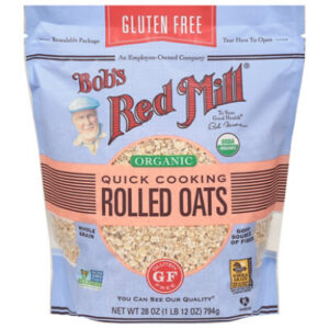 Bobs Red Mill Rolled Oats Gluten Free Organic Quick Cooking - 28 Oz