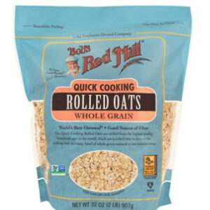 Bobs Red Mill Rolled Oats Quick Cooking Whole Grain - 32 Oz
