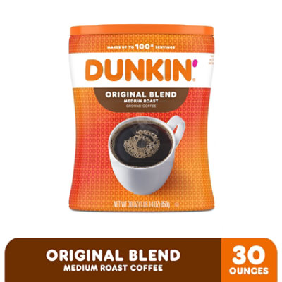Dunkin Donuts Original Coffee Canister - 30 Oz