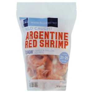 waterfront BISTRO Raw Shell On Tail On Argentine Red Shrimp 21- 25 Ct - 32 Oz