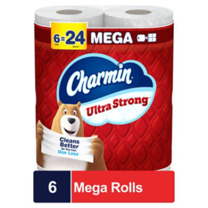 Charmin Ultra Strong Bathroom Tissue Mega Rolls 2 Ply - 6 Roll