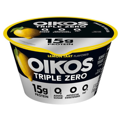 Oikos Triple Zero Lemon Tart Greek Yogurt - 5.3 Oz