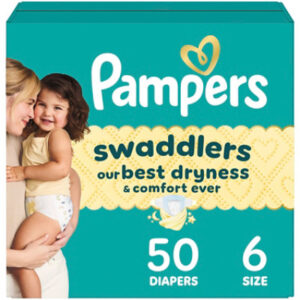 Pampers Swaddlers Active Size 6 Baby Diaper - 50 Count