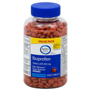 Signature Select/Care Ibuprofen Pain Reliever Fever Reducer USP 200mg NSAID Tablet - 1000 Count