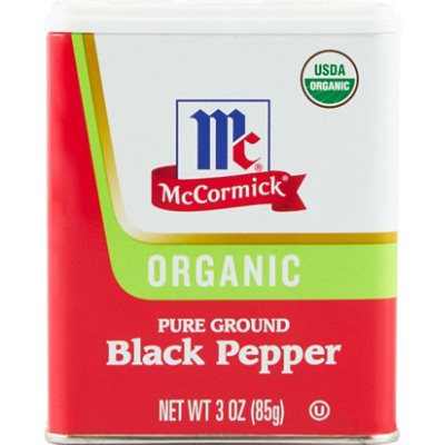 McCormick Ground Organic Black Pepper - 3 Oz