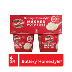 Idahoan Buttery Homestyle Mashed Potatoes Cups - 4-1.5 Oz