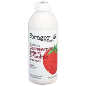 Forager Project Organic Yogurt Alternative Drinkable Cashewmilk Dairy Free Strawberry - 28 Fl. Oz.