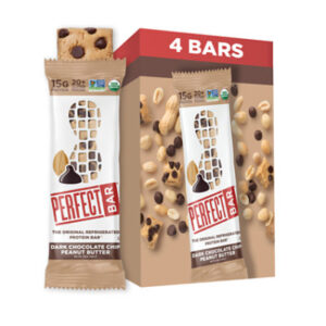 Perfect Bar Protein Bars Dark Chocolate Chip Peanut Butter Gluten-Free 4 Count - 2.3 Oz Each