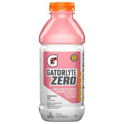 Gatorade Gatorlyte Electrolyte Beverage Strawberry Kiwi Naturally Flavored Bottle - 20 Oz