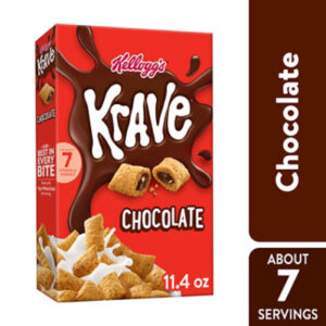 Krave 7 Vitamins and Minerals Chocolate Breakfast Cereal 6 Count - 11.4 Oz