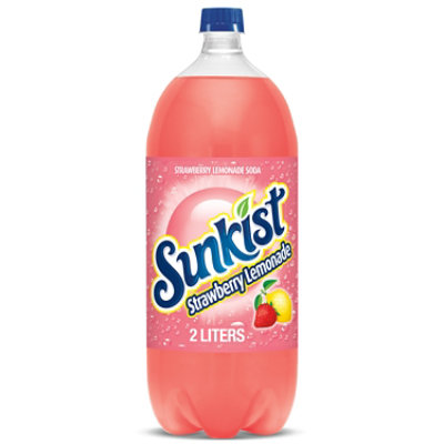 Sunkist Strawberry Lemonade Soda Bottle - 2 Liter