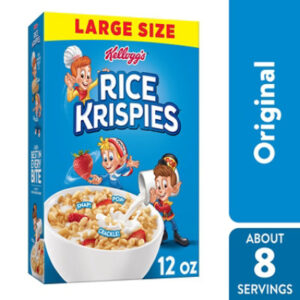 Rice Krispies Breakfast Cereal Kids Snacks Original - 12 Oz