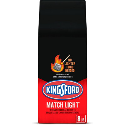 Kingsford Match Light Instant Charcoal Briquettes for Grilling - 8 Lbs