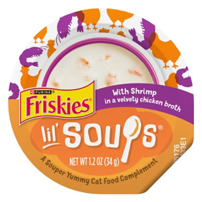 Friskies Cat Food Wet Lil Soups Shrimp - 1.2 Oz