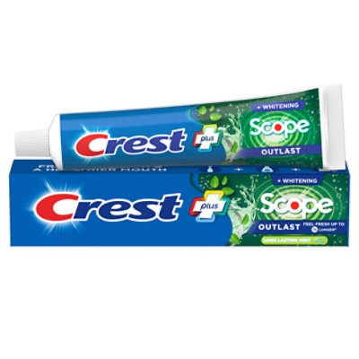 Crest Complete Scope Outlast Whitening Toothpaste Mint - 5.4 Oz
