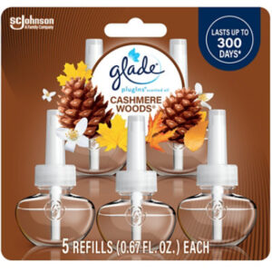 Glade Plugins Cashmere Woods Scented Oil Air Freshener Refill - 5-0.67 Oz