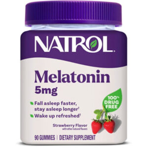 Natrol Sleep Support Strawberry Non-GMO Melatonin Gummies 5mg - 90 Count
