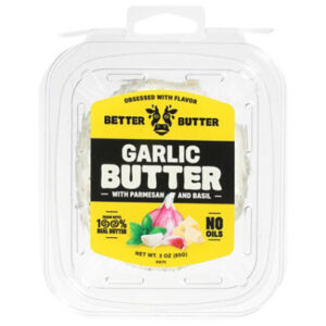 Better Butter Fresh Churned Butter Garlic With Parmesan & Basil - 3 Oz
