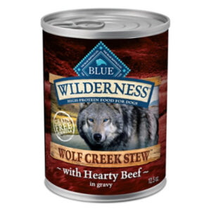 Blue Buffalo Wilderness Wolf Creek Stew Wet Dog Food Hearty Beef in Gravy Can - 12.5 Oz