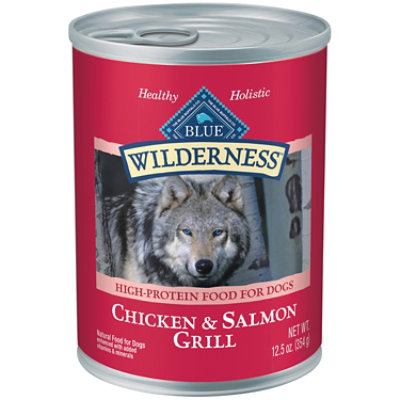 Blue Buffalo Wilderness Salmon & Chicken Grill Adult Wet Dog Food In - 12.5 Oz