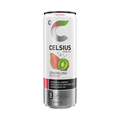 Celsius Sparkling Drink Kiwi Guava - 12 Fl. Oz.