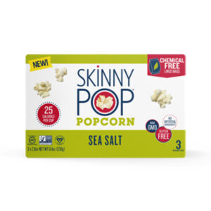 SkinnyPop Microwave Sea Salt Popcorn Microwavable Bags - 3-2.8 Oz