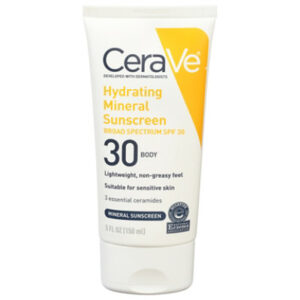 CeraVe Hydrating SPF 30 Mineral Sunscreen - 5 Oz