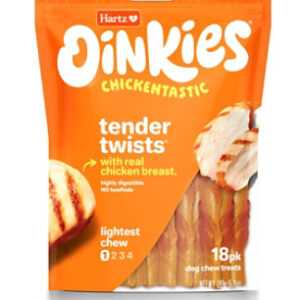 Hartz Oinkies Tender Treats Wrapped With Real Chicken 18 Count - 6.7 Oz