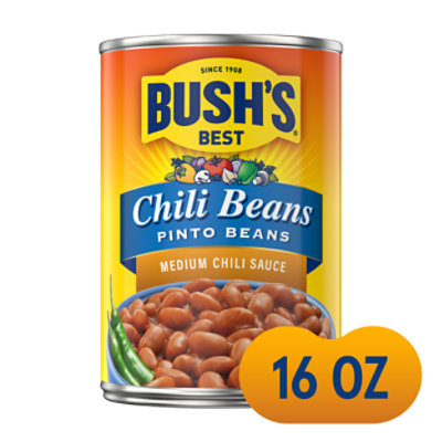 Bush's Pinto Beans in a Medium Chili Sauce - 16 Oz