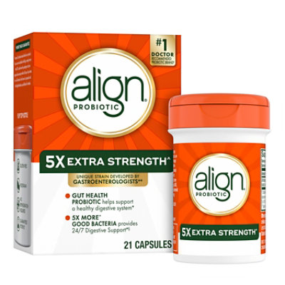 Align Probiotic Extra Strength Probiotics for Women and Men - 21 Capsules