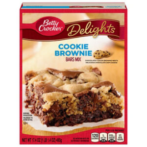Betty Crocket Delights Bars Mix Cookie Brownie - 17.4 Oz