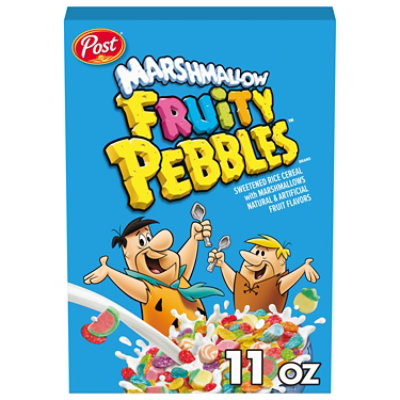 Post Fruity PEBBLES With Marshmallows Gluten Free Breakfast Cereal Small Box - 11 Oz