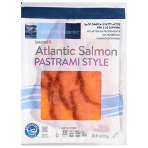 waterfront BISTRO Salmon Atlantic Pastrami Style Smoked Cold - 4 Oz