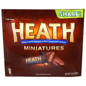 HERSHEYS Heath Candy Miniatures English Toffee Bar Milk Chocolate Share Pack - 10 Oz