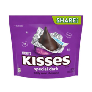 HERSHEY'S Kisses Special Dark Mildly Sweet Chocolate Candy Share Pack - 10 Oz.