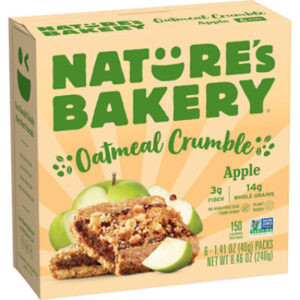 Natures Bakery Oatmeal Crumble Apple - 8.46 Oz