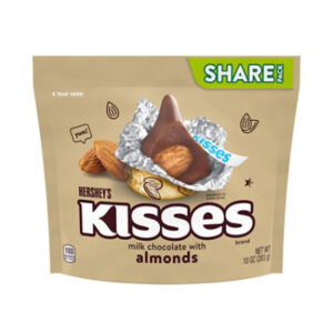 Hersheys Kisses Milk Chocolate With Almonds Candy Share Pack - 10 Oz