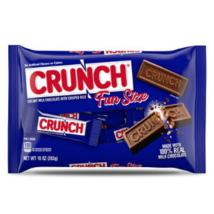 CRUNCH Milk Chocolate and Crisped Rice Fun Size Candy Bars - 10 Oz
