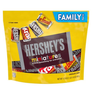 HERSHEY'S Miniatures Assorted Chocolate Candy Family Pack - 17.6 Oz