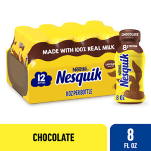 Nesquik Chocolate Lowfat Ready to Drink Milk Drink - 12-8 Fl. Oz.