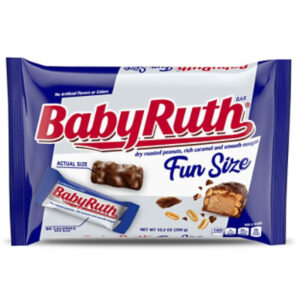 Baby Ruth Chocolatey Peanut Caramel Nougat Fun Size Candy Bars - 10.2 Oz