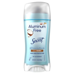 Secret Aluminum Free Coconut Deodorant for Women - 2.4 Oz