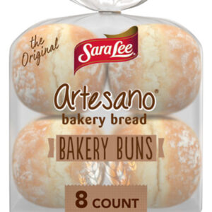 Sara Lee Artesano White Bakery Buns - 19 Oz