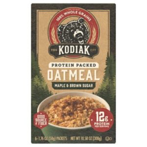 Kodiak Maple Brown Sugar Instant Oatmeal Packets Box - 10.58 Oz
