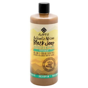 Alaffia Peppermint Black Soap - 32 Fl. Oz.