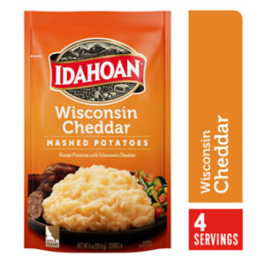 Idahoan Wisconsin Cheddar Mashed Potatoes Pouch - 4 Oz