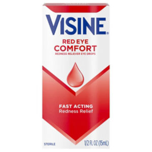 VISINE Eye Drops Red Eye Comfort Redness Relief - 0.5 Fl. Oz.