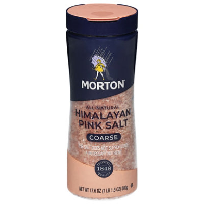 Morton Salt Himalayan Pink Coarse All Natural - 17.6 Oz