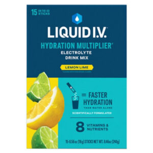 Liquid I.V. Hydration Multiplier Lemon Lime Electrolyte Powder Drink Mix - 15 Count