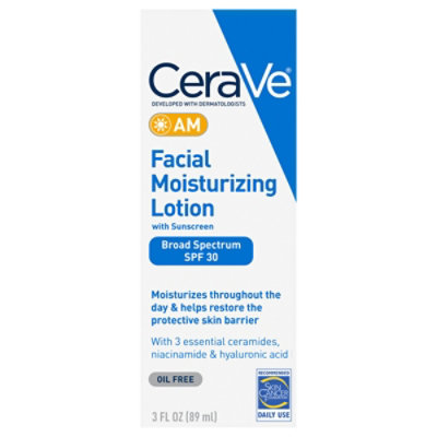 CeraVe AM SPF 30 Facial Moisturizing Lotion - 3 Fl. Oz.